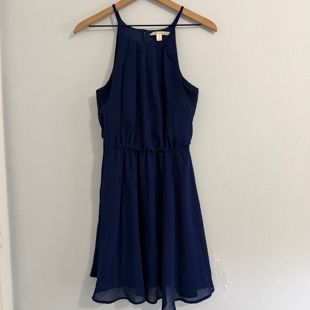 Francesca's - Navy Sundress‎ Pretty Flirty Feminine Style